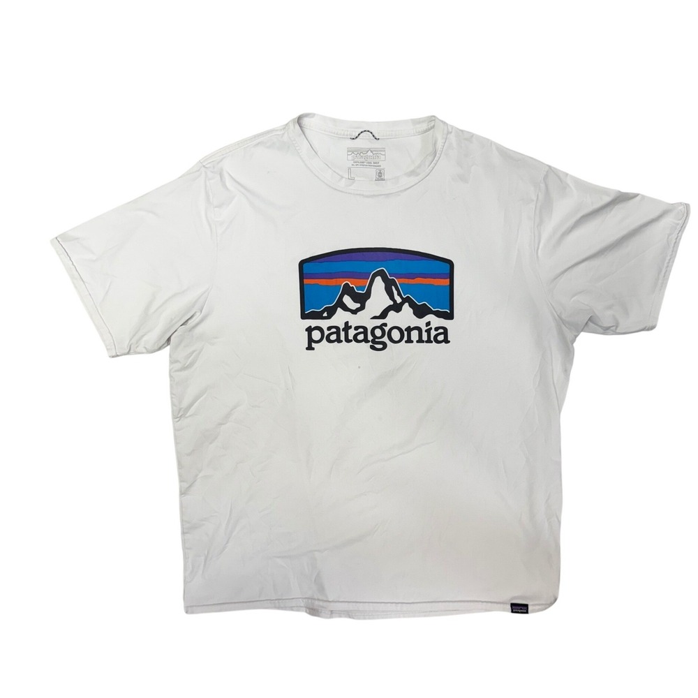 Patagonia Capilene Cool Daily Graphic Shirt Mens Large White